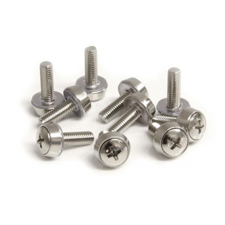 StarTech.com M5 Mounting Screws and Cage Nuts for Server Rack Cabinet - Pack of 50 Server Rack Screws (CABSCREWM5) - Rack screws and nuts (pack of 50) - for P / N: RACK-18U-20-WALL-OA, RACK-21U-20-WALL-OA, RACK-24U-20-WALL-OA, SHELF-2U-20-CENTER-V - 2
