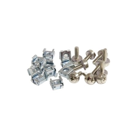 StarTech.com M5 Mounting Screws and Cage Nuts for Server Rack Cabinet - Pack of 50 Server Rack Screws (CABSCREWM5) - Rack screws and nuts (pack of 50) - for P / N: RACK-18U-20-WALL-OA, RACK-21U-20-WALL-OA, RACK-24U-20-WALL-OA, SHELF-2U-20-CENTER-V - 7