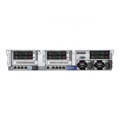 HPE ProLiant DL380 Gen10 Solution - Server - rack-mountable - 2U - 2-way - 1 x Xeon Silver 4110  /  2.1 GHz - RAM 16 GB - SAS - hot-swap 2.5" bay(s) - no HDD - GigE - monitor: none - HPE Smart Buy - 1