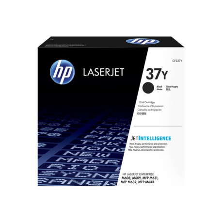 HP 37Y - Extra High Yield - black - original - LaserJet - toner cartridge (CF237Y) - for LaserJet Enterprise M608, M609, MFP M633; LaserJet Enterprise Flow MFP M633 - 1