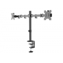 Neomounts by Newstar FPMA-D550D - Mounting kit - for 2 LCD displays (full-motion) - black - screen size: 10"-32" - clamp mountable, grommet, desk-mountable