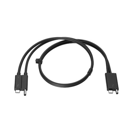 HP Combo - Thunderbolt cable - 70 cm - black - for ZBook 15u G5, 15u G6, 15v G5, 17 G5, 17 G6, Create G7; ZBook Fury 15 G8, 17 G8 - 0
