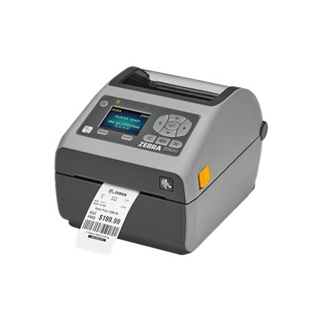 Zebra ZD620t - Label printer - thermal transfer - Roll (11.8 cm) - 300 dpi - up to 152 mm / sec - USB 2.0, LAN, serial, USB host, NFC, Wi-Fi(ac), Bluetooth 4.1, Bluetooth LE - peeler - grey - 2