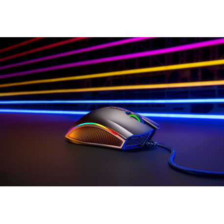 Razer Mamba Elite - Mouse - ergonomic - right-handed - optical - 9 buttons - wired - USB - 1