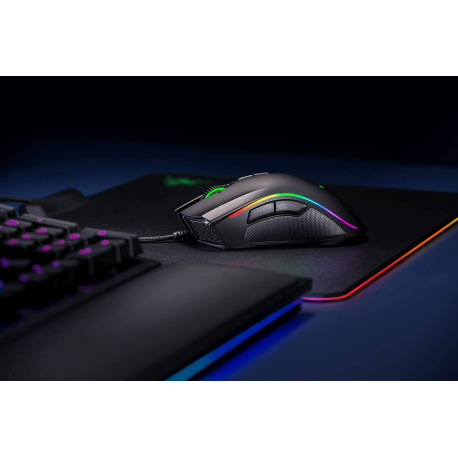 Razer Mamba Elite - Mouse - ergonomic - right-handed - optical - 9 buttons - wired - USB - 3