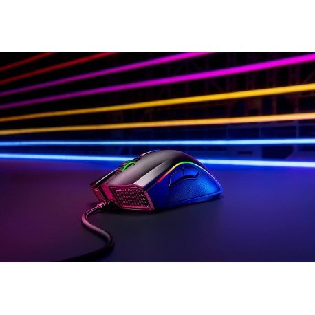 Razer Mamba Elite - Mouse - ergonomic - right-handed - optical - 9 buttons - wired - USB - 4