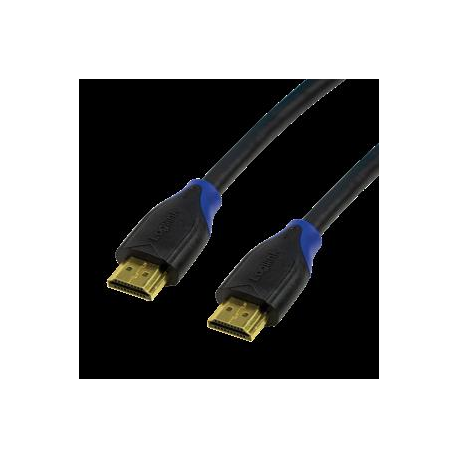 LogiLink High Speed with Ethernet - HDMI cable with Ethernet - HDMI male to HDMI male - 2 m - black - 4K support - 6