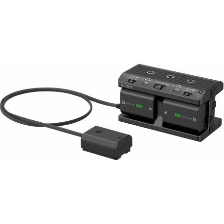 Sony NPA-MQZ1K - Battery charger  /  power adapter - Supported Battery x 4 - 2 output connectors (USB) - for NP-FZ100; a6100; a6400; a6500; a6600; a7 III; a7C; a7R III; a7R IV; a7s III; a9; a9 II - 0