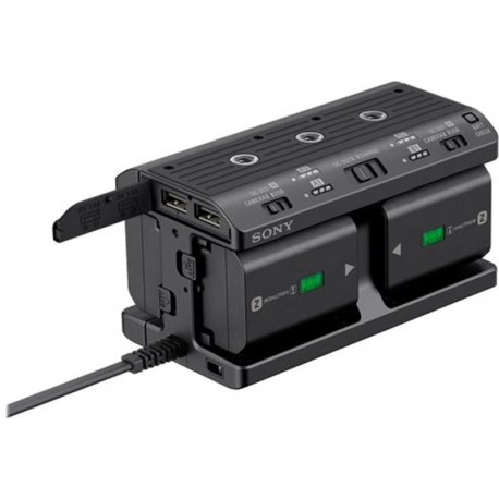 Sony NPA-MQZ1K - Battery charger  /  power adapter - Supported Battery x 4 - 2 output connectors (USB) - for NP-FZ100; a6100; a6400; a6500; a6600; a7 III; a7C; a7R III; a7R IV; a7s III; a9; a9 II - 5