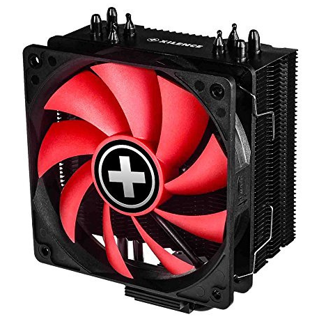 Xilence Performance A+ Series M704 - Processor cooler - (for: LGA1156, AM2, AM2+, AM3, LGA1155, AM3+, LGA2011, FM1, FM2, LGA1150, FM2+, LGA1151, AM4, LGA2066) - aluminium and copper - 120 mm - black - 0