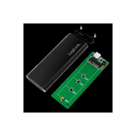 LogiLink - Storage enclosure - M.2 - M.2 Card - USB 3.1 (Gen 2) - 2