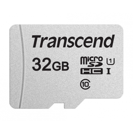 Transcend 300S - Flash memory card (adapter included) - 32 GB - UHS-I U1  /  Class10 - microSDHC UHS-I - 0