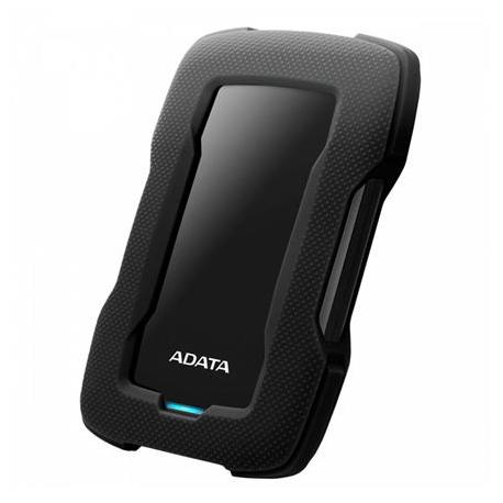 ADATA HD330 - Hard drive - 2 TB - external (portable) - USB 3.1 - 256-bit AES - black - 3