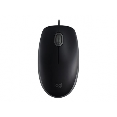 Logitech B110 Silent - Mouse - right and left-handed - optical - 3 buttons - wired - USB - 1