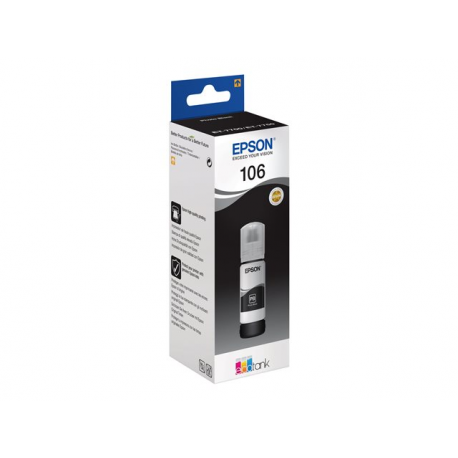 Epson 106 - 70 ml - photo black - original - black - ink tank - for EcoTank ET-7700, ET-7750, L7160, L7180; Expression Premium ET-7700, ET-7750 - 1