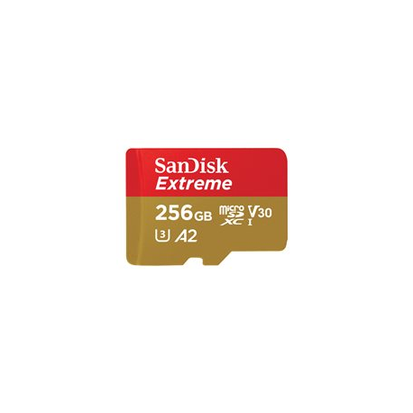 SanDisk 256GB Extreme SDSQXA1-256G-GN6MA microSDXC Memory Card C10 U3 V30  A2 UHS-I