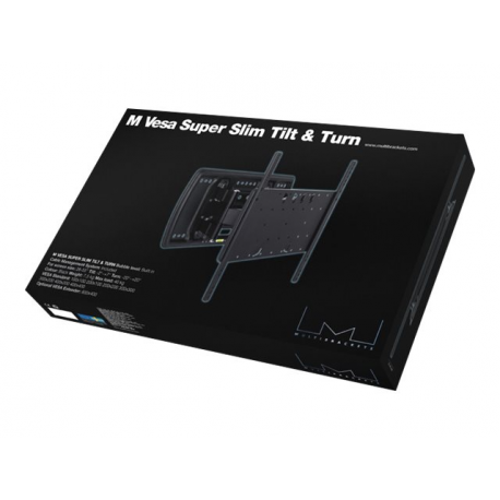 Multibrackets M VESA Super Slim Tilt & Turn - Mounting kit (wall mount) - for flat panel - black - screen size: 32"-65" - wall-mountable - 3