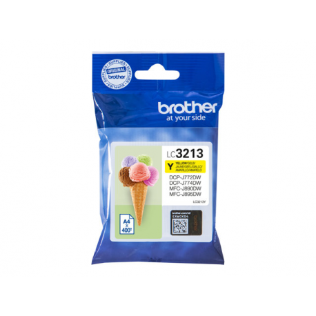 Brother LC3213Y - Yellow - original - ink cartridge - for Brother DCP-J572, DCP-J772, DCP-J774, MFC-J890, MFC-J895 - 0