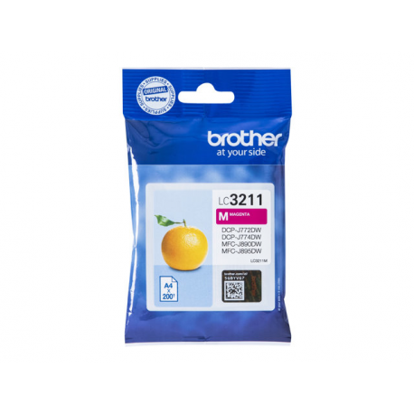 Brother LC-3211M - Magenta - original - ink cartridge - for Brother DCP-J572, DCP-J772, DCP-J774, MFC-J890, MFC-J895 - 1