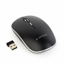 Gembird MUSW-4B-01 - Mouse - optical - 4 buttons - wireless - 2.4 GHz - USB wireless receiver - black - blister