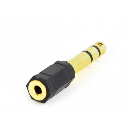 Cablexpert - Audio adaptor - stereo jack male to mini jack female - black - 0