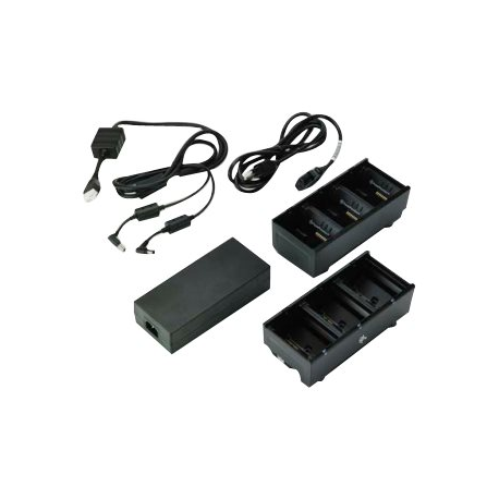 Zebra Dual 3-Slot Battery Charger Connected via Y Cable - Battery charger - output connectors: 6 - Europe - for ZQ500 Series ZQ510, ZQ520; ZQ600 Series ZQ610, ZQ620 - 0