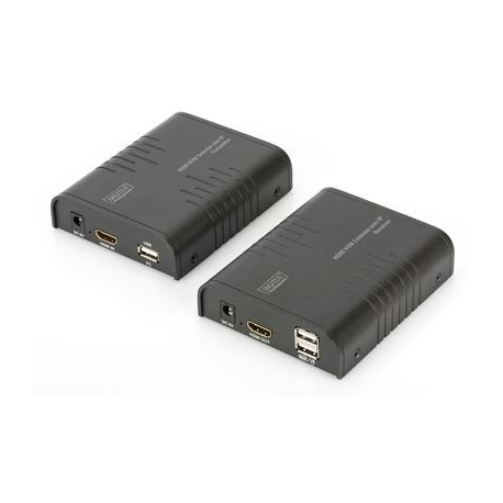 DIGITUS Professional HDMI KVM Extender over IP, Set - KVM  /  audio extender - 100Mb LAN - USB - up to 120 m - 5
