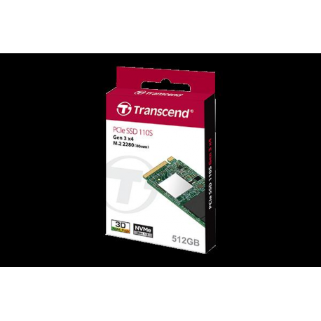 Transcend 110S - SSD - 512 GB - internal - M.2 2280 - PCIe 3.0 x4 (NVMe) - 2