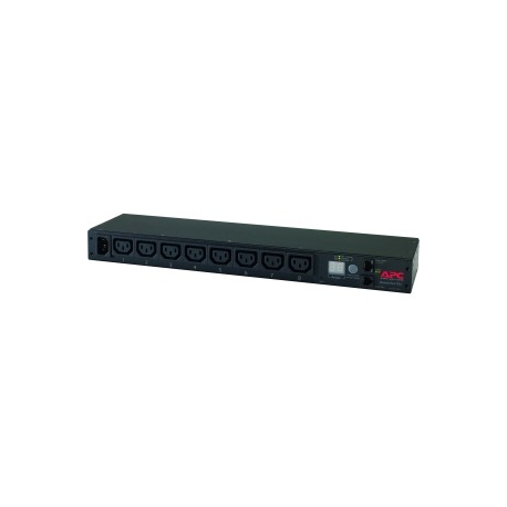 APC Metered Rack PDU AP7821B - Power distribution unit (rack-mountable) - AC 100-240 V - Ethernet 10 / 100 - input: IEC 60320 C20 - output connectors: 8 (IEC 60320 C13) - 1U - 2.5 m cord - for P / N: SMTL1000RMI2UC, SMX1000C, SMX1500RM2UC, SMX1500RM2UCNC, SMX750C, SMX750CNC - 1