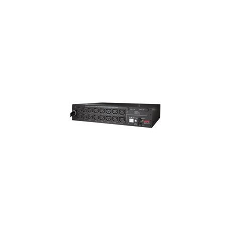 APC Switched Rack PDU AP7911B - Power distribution strip (rack-mountable) - AC 208 V - Ethernet 10 / 100 - input: NEMA L6-30 - output connectors: 16 (IEC 60320 C13) - 2U - 3.65 m cord - black - for P / N: SMTL1000RMI2UC, SMX1000C, SMX1500RM2UC, SMX1500RM2UCNC, SMX750C, SMX750CNC - 2