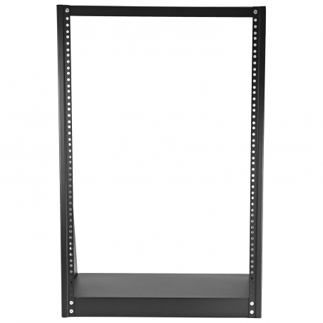 StarTech.com 16U Open Frame Network Rack - 19" 2 Post Free Standing Desktop Rack for Computer, AV, Media, IT Equipment for Server Room (2POSTRACK16) - Rack open frame - 2-post - 16U - 19" - 1