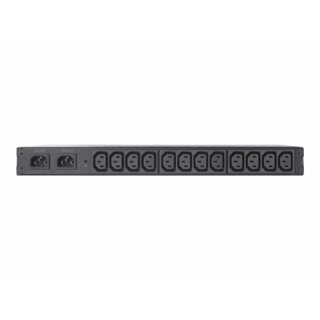 APC Rack Automatic Transfer Switch AP4421 - Redundant switch (rack-mountable) - AC 230 V - Ethernet 10 / 100, RS-232, USB - output connectors: 12 - 1U - black - for P / N: SMTL1000RMI2UC, SMX1000C, SMX1500RM2UC, SMX1500RM2UCNC, SMX750C, SMX750CNC - 1