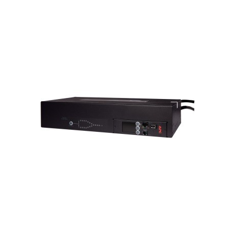 APC Rack Automatic Transfer Switch AP4424 - Redundant switch (rack-mountable) - AC 230 V - Ethernet 10 / 100, RS-232, USB - output connectors: 18 - 2U - black - for P / N: SMTL1000RMI2UC, SMX1000C, SMX1500RM2UC, SMX1500RM2UCNC, SMX750C, SMX750CNC - 2