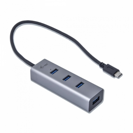 i-Tec USB-C 3.1 Metal HUB - Hub - 4 x SuperSpeed USB 3.0 - desktop - 1