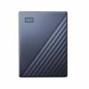 WD My Passport Ultra WDBC3C0020BBL - Hard drive - encrypted - 2 TB - external (portable) - USB 3.0 (USB-C connector) - 256-bit AES - blue