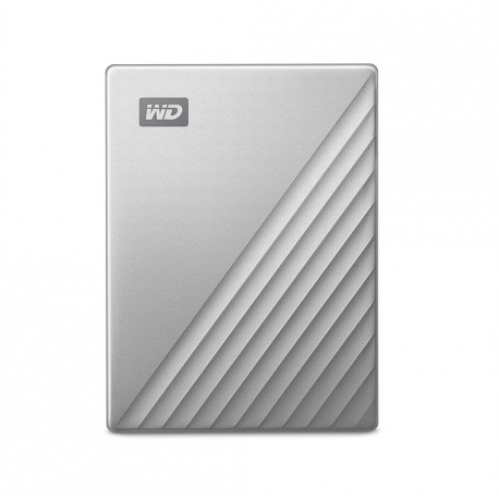 WD My Passport Ultra WDBC3C0010BSL - Hard drive - encrypted - 1 TB - external (portable) - USB 3.0 (USB-C connector) - 256-bit AES - silver - 0