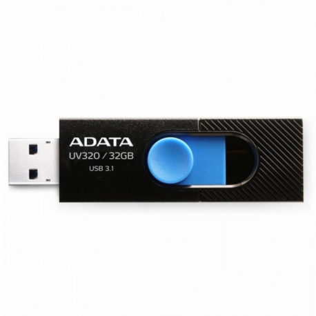 ADATA UV320 - USB flash drive - 32 GB - USB 3.1 - black / blue - 1