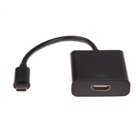 Cablexpert A-CM-HDMIF-01 - Adapter - USB-C male to HDMI female - 15 cm - double shielded - black - 4K support - 3