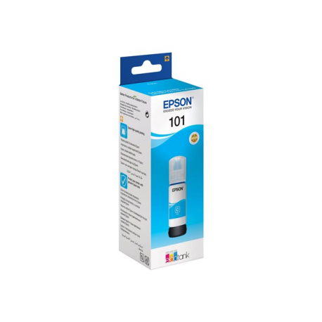 Epson 101 - 70 ml - cyan - original - ink tank - for Epson L4260, L4266, L6190, L6260, L6270, L6276, L6290; EcoTank L14150; EcoTank ITS L4150 - 1