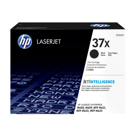 HP 37X - High Yield - black - original - LaserJet - toner cartridge (CF237X) US government - for LaserJet Enterprise M608, M609, MFP M633; LaserJet Enterprise Flow MFP M633 - 1