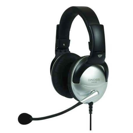 Koss Headphones SB45 Headband/On-Ear, 3.5mm (1/8 inch), Microphone, Silver/Black, Noice canceling, - 0