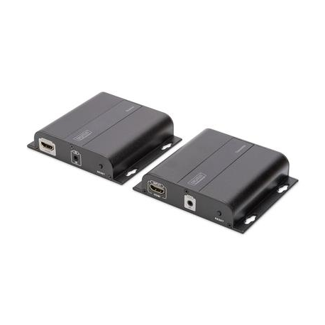 DIGITUS Professional DS-55122 4K HDMI Extender via CAT / IP (Set) - Video/audio/infrared extender - HDMI - up to 120 m - 4