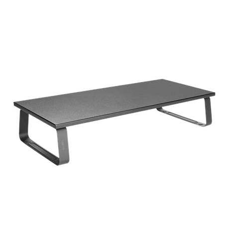 LogiLink Monitor Riser - Stand - for LCD display  /  notebook - particle board, steel, ethylene vinyl acetate (EVA) - black - 0