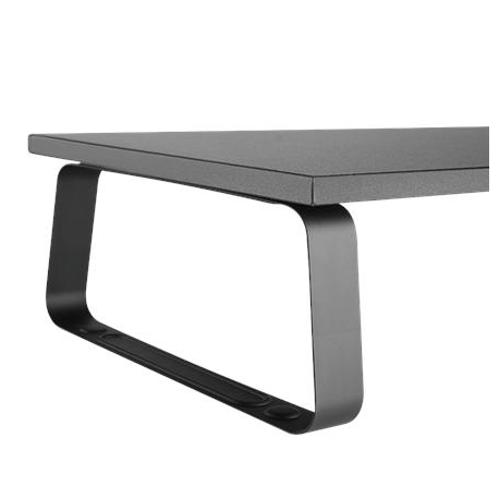 LogiLink Monitor Riser - Stand - for LCD display  /  notebook - particle board, steel, ethylene vinyl acetate (EVA) - black - 3