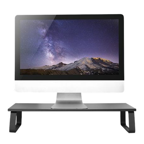 LogiLink Monitor Riser - Stand - for LCD display  /  notebook - particle board, steel, ethylene vinyl acetate (EVA) - black - 4