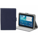 Riva Case Orly 3017 Universal - Flip cover for tablet - polyurethane leather - blue - 10.1"