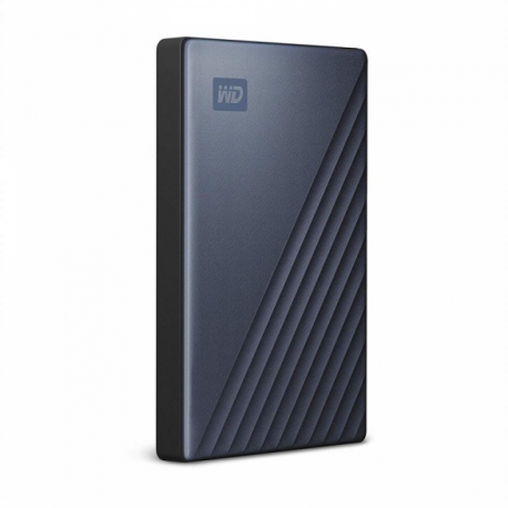 WD My Passport Ultra WDBC3C0020BBL - Hard drive - encrypted - 2 TB - external (portable) - USB 3.0 (USB-C connector) - 256-bit AES - blue - 2