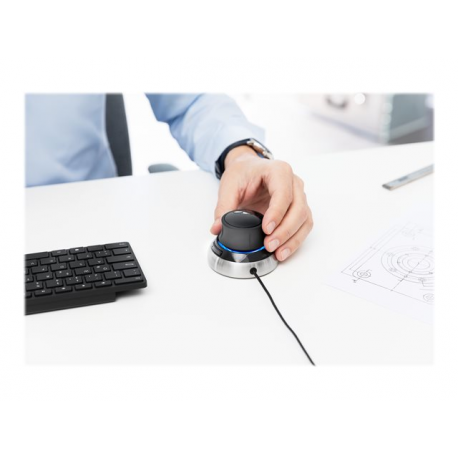 3Dconnexion SpaceMouse Compact - 3D mouse - 2 buttons - wired - USB - 5