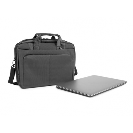Natec Gazelle - Notebook carrying case - 16" - grey, light graphite - 4