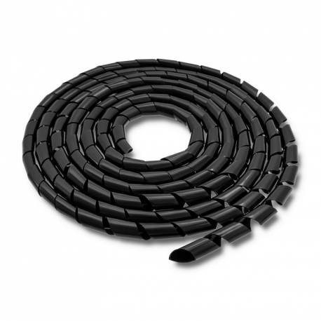 Qoltec - Cable organizer - black - 10 m - 0
